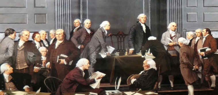 Can you name the special document that set up the U.S. government after independence?